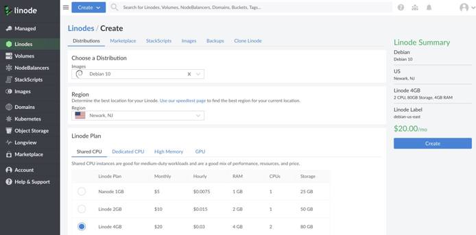 Getting Started Create Linode Getting Started Create Linode