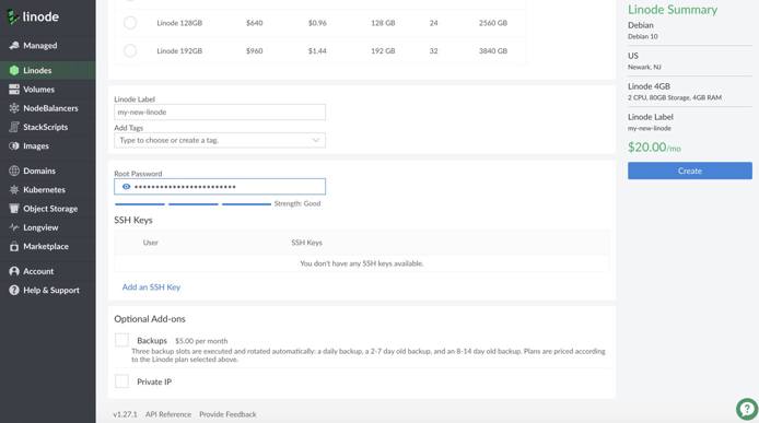 Getting Started Create Linode 2 Getting Started Create Linode 2